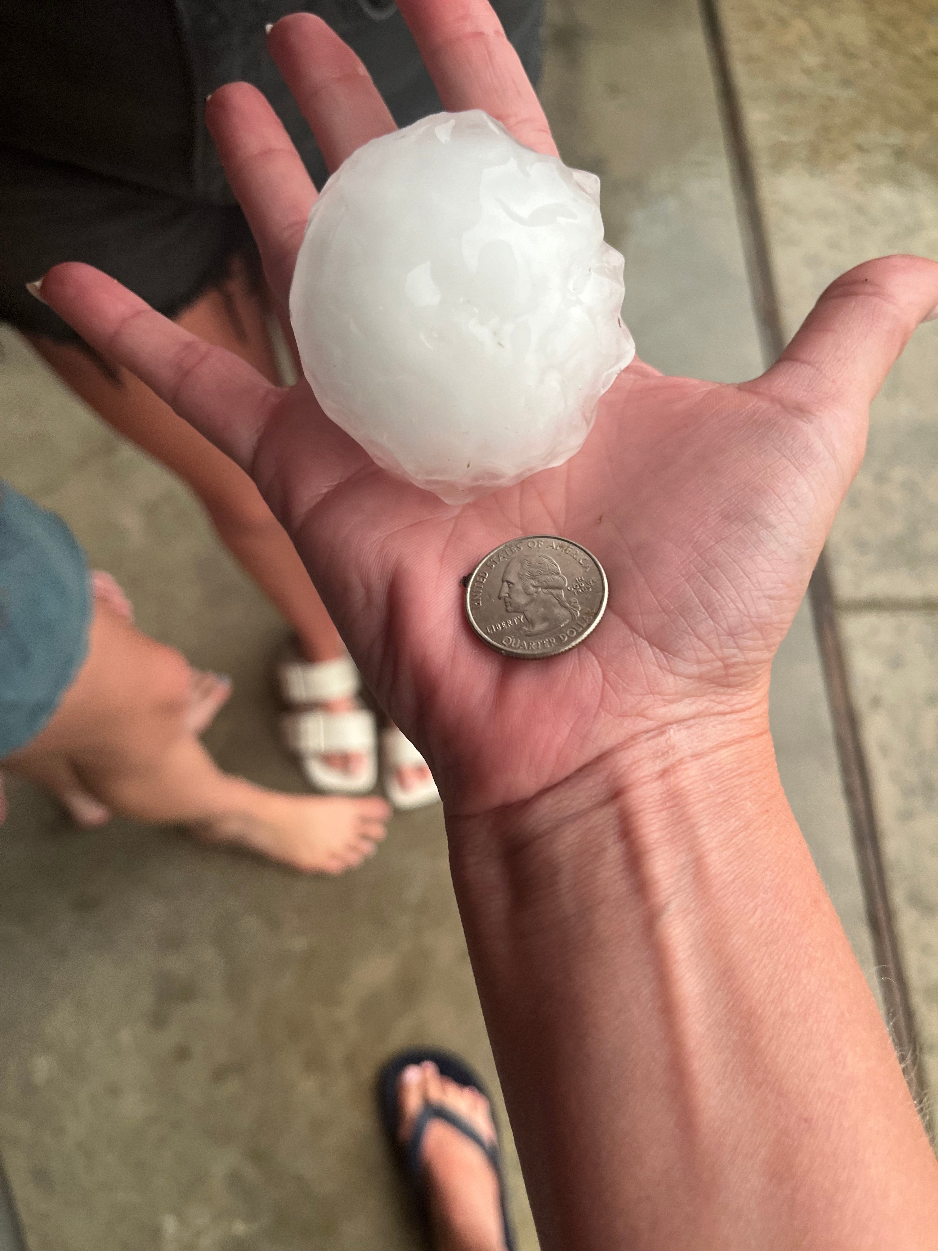 Baseball sized hail in Lantana