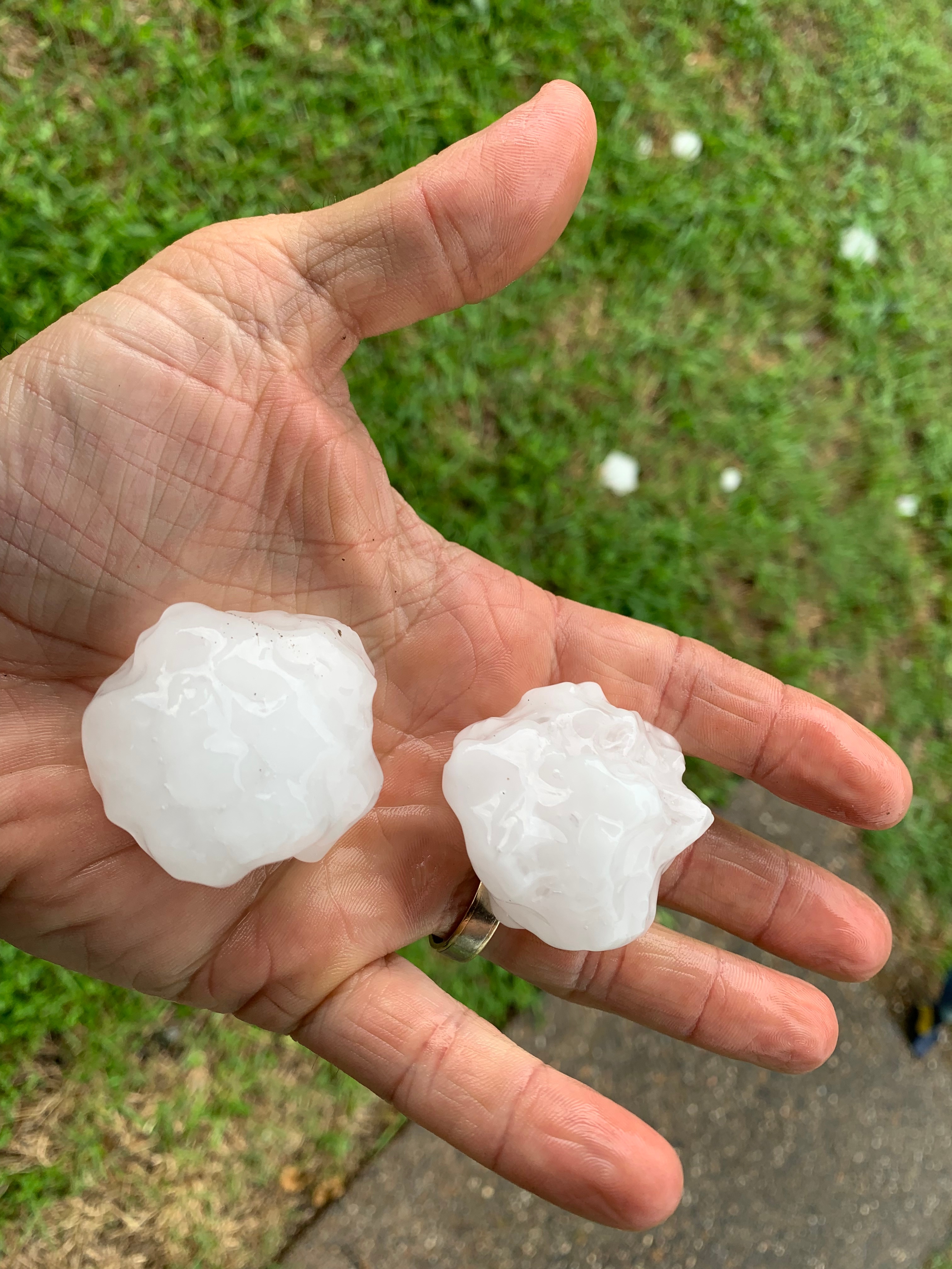 Large hail in Waxahachie