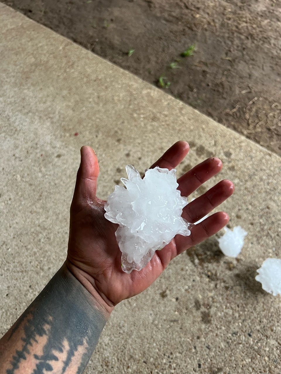 Hail in Van TX