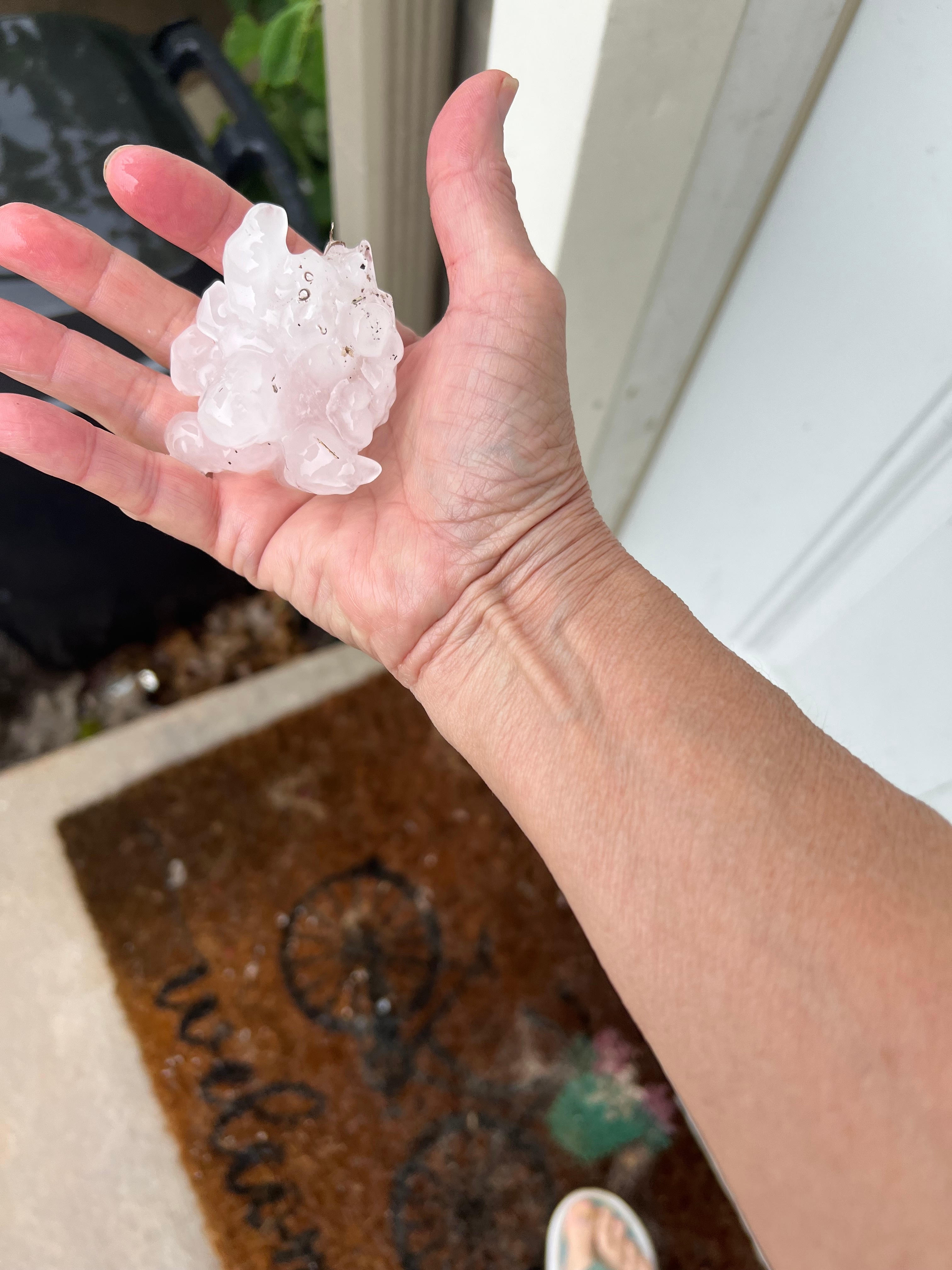 Hail today in Waxahachie