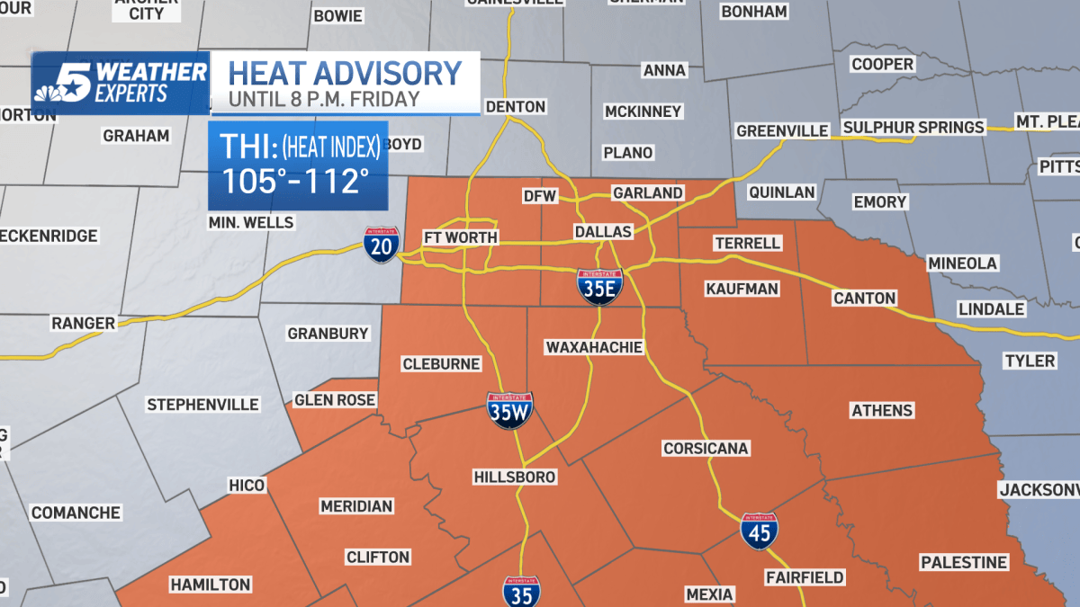 High heat to build in Dallas-Fort Worth later this week – NBC 5 Dallas ...