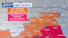 Heat alerts continue for Sunday