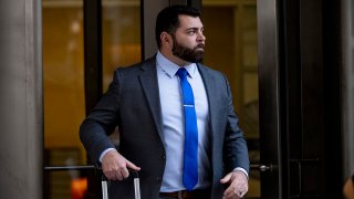 FILE - Roberto Minuta of Prosper, Texas, leaves federal court in Washington, Jan. 23, 2023.
