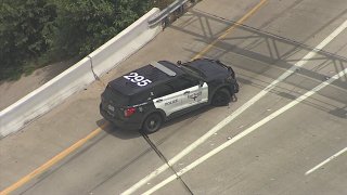 Fort Worth Police were involved in a chase that ended on Interstate 30 and U.S. Highway 287 near downtown Friday, June 16, 2023.
