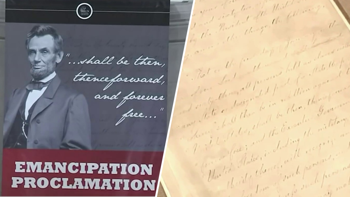 Emancipation Proclamation Will Be Displayed in DC – NBC 5 Dallas-Fort Worth - Vimarsana News