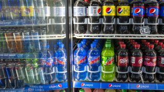 Pepsi products at a convenience store in Crockett, California, US, on Friday, June 16, 2023.