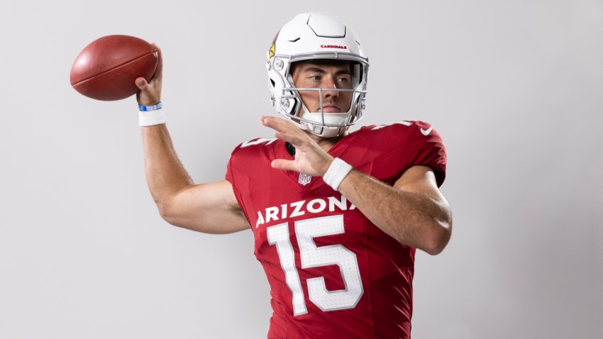 Clayton Tune of the Arizona Cardinals poses for a portrait during the NFLPA Rookie Premiere on May 20, 2023 in Los Angeles, Calif.