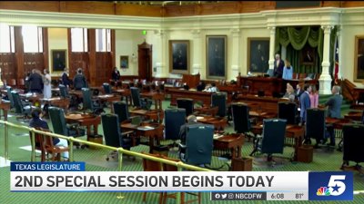 Texas Legislature returns to work in second special session