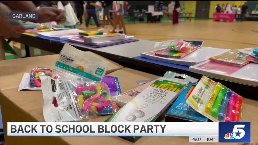 Garland school hosts first annual back-to-school block party