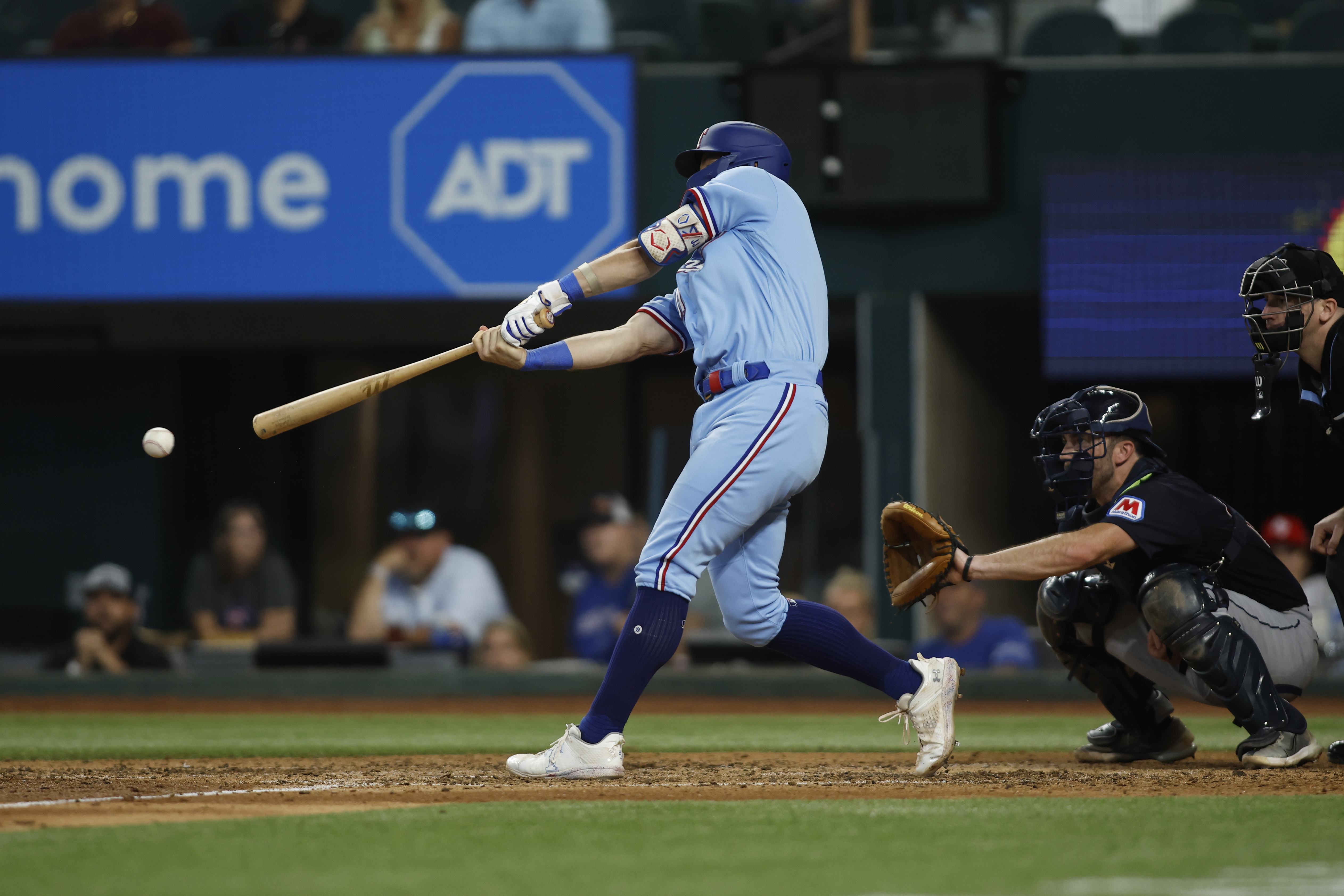 Rangers score four runs in the eighth inning to beat Guardians 6-5 and  complete a series sweep