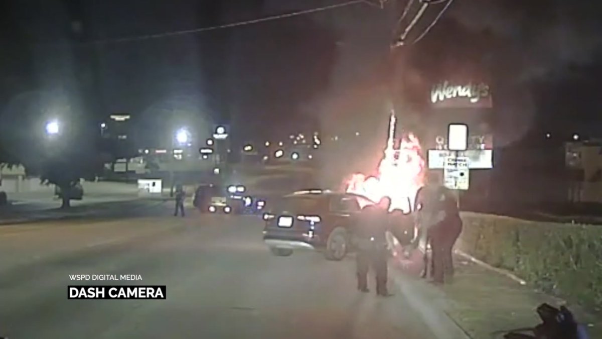 Officers rescue unconscious man from burning car – NBC 5 Dallas-Fort Worth