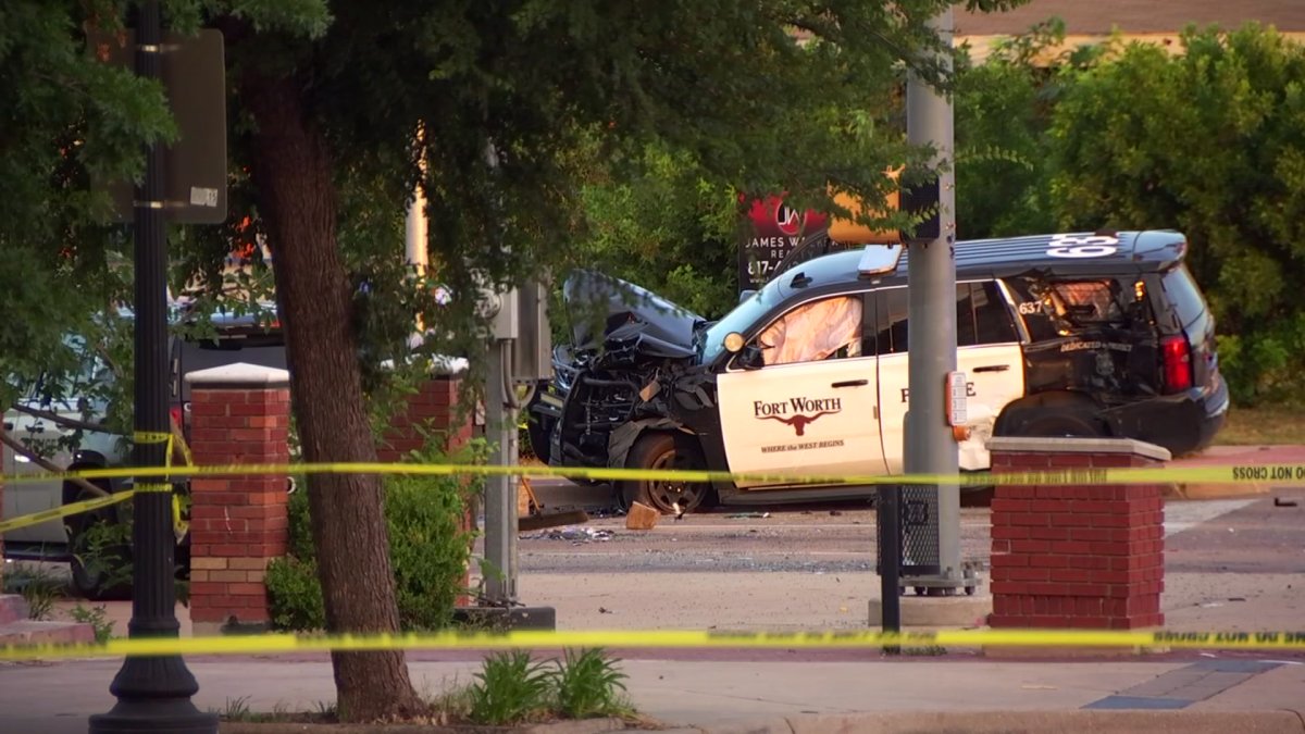 Man killed after crashing into a Fort Worth police SUV involved in a ...