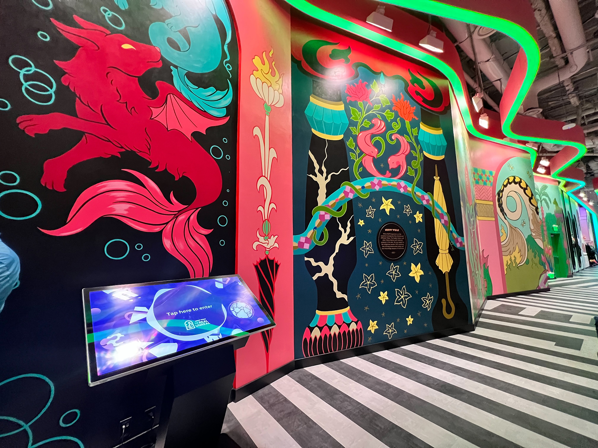 Meow Wolf’s immersive art exhibition, The Real Unreal, in Grapevine, Texas.