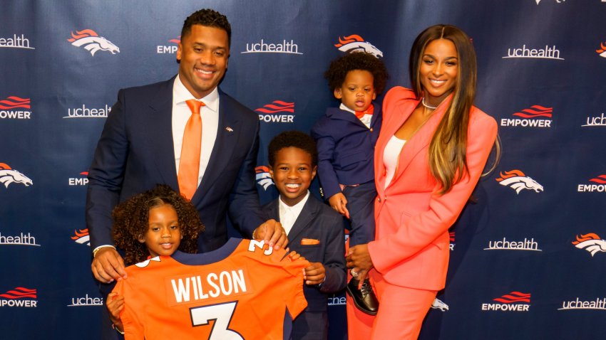 NFL fans react as Russell Wilson's wife Ciara throws Denver star