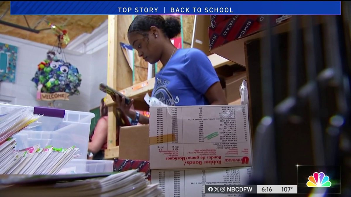 Teachers get help with school supplies yearround NBC 5 DallasFort Worth