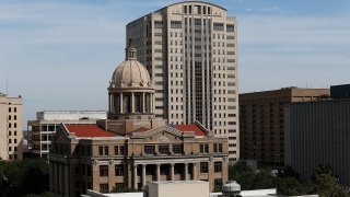 Harris County Court House (foreground) and Harris County Criminal Court House (Background)