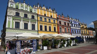 FILE - The Market Square with Renaissance façades in the Old City, Zamosc, Lublin Voivodeship, Poland on July 09, 2023.