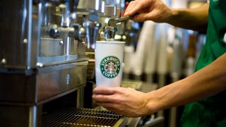 A Starbucks barista