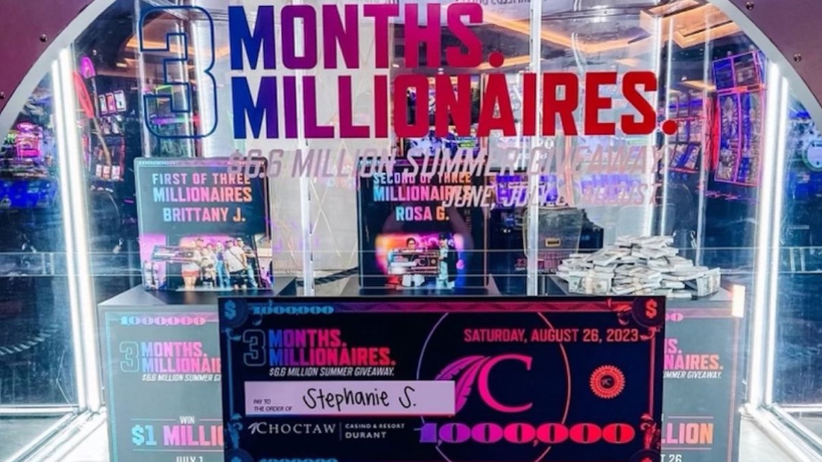 Who won Choctaw Casino’s third millionaire giveaway? NBC 5 Dallas