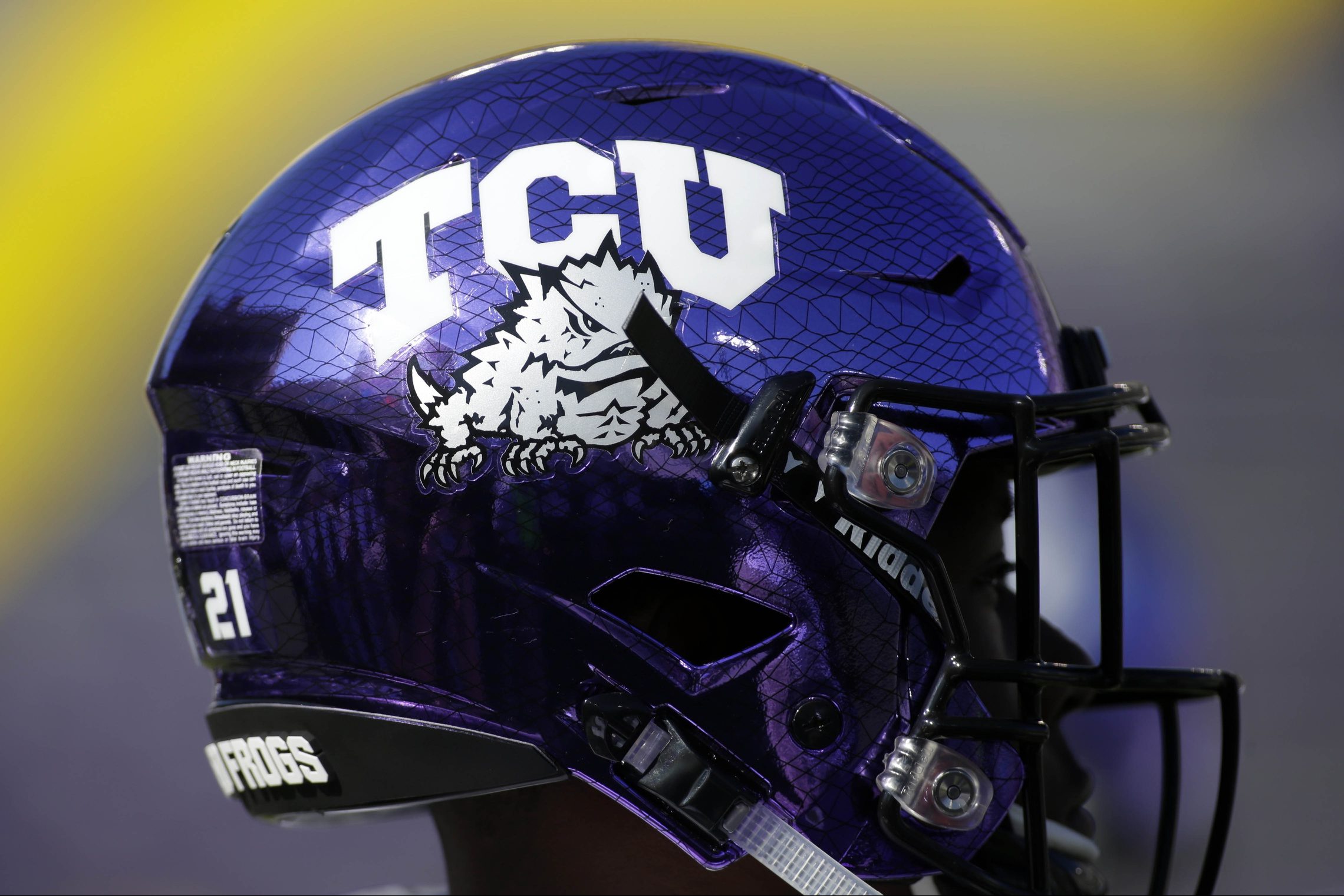 TCU football wearing our warrior Eye Black strips • Available here