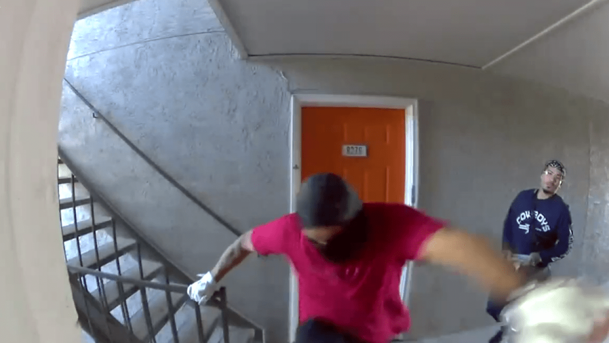 Watch: Texas man fires through door after men posing as maintenance workers try to break into apartment