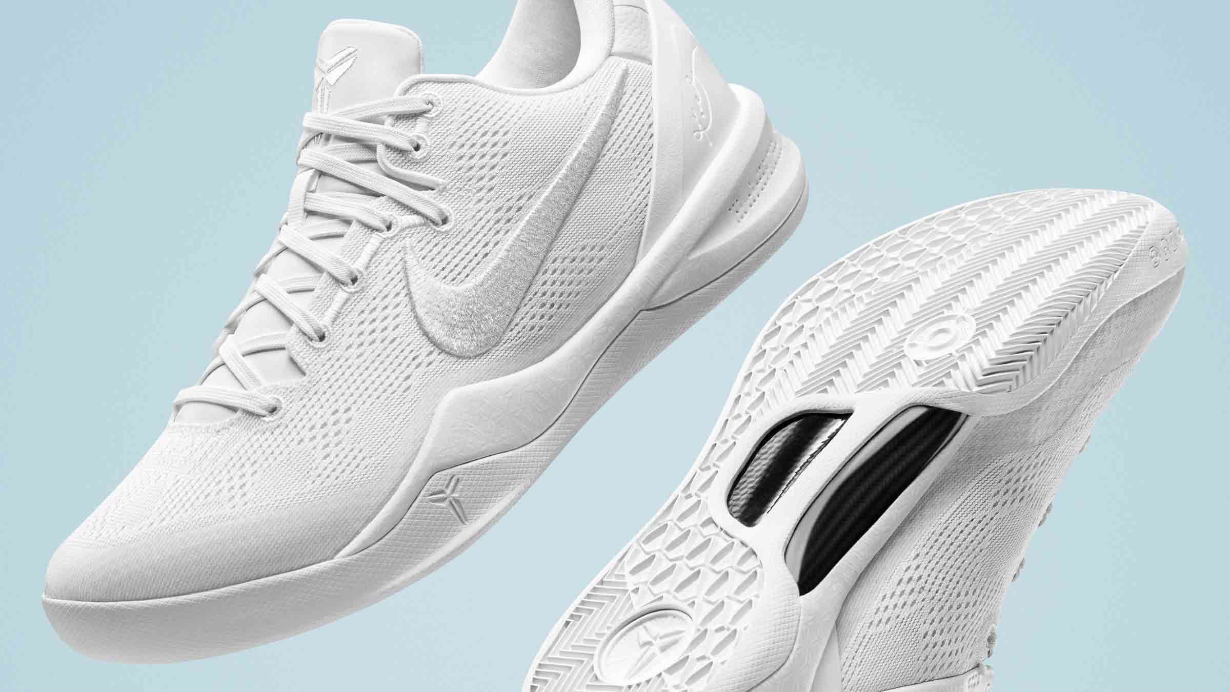 White kobe outlet low tops