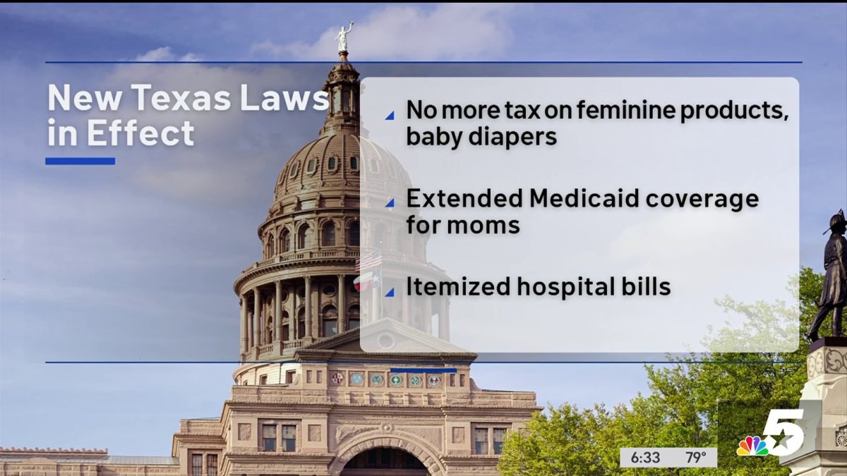 Laws about fentanyl, tax on feminine products, and healthcare go into