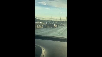 Viewer video of I-30 crash