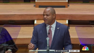 Dallas Mayor Eric Johnson, a Democrat, announced he's switching parties
