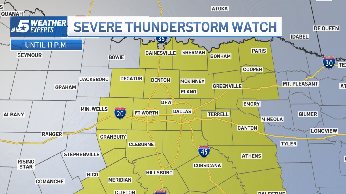 Severe weather possible Sunday night and Monday morning – NBC 5 Dallas ...