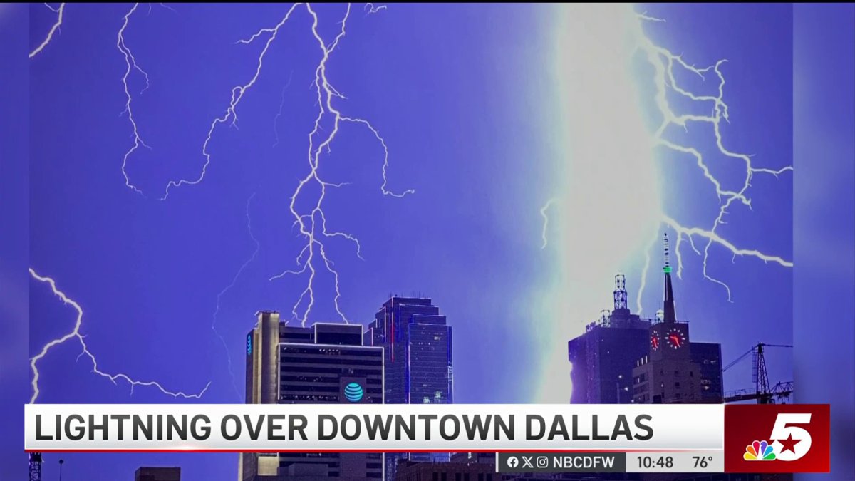 Rain, lightning and hail roll through North Texas – NBC 5 Dallas-Fort Worth