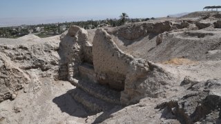 Tell es-Sultan archaeological near Jericho, West Bank, site is seen Sunday, Sept. 17, 2023. A U.N. conference voted Sunday to list the site as a World Heritage Site in Palestine, a decision likely to anger Israel, which controls the territory and does not recognize a Palestinian state.(AP Photo/Mahmoud Illean)