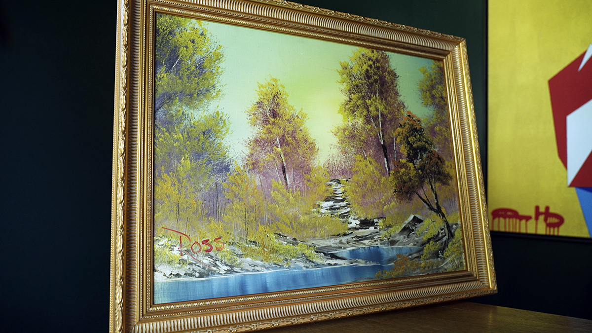 Bob Ross' first TV painting, completed in a half-hour, goes on sale for nearly $10 million