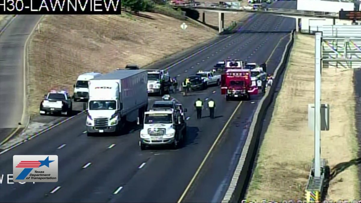 Multiple vehicle accident on EB I30 causes road shutdowns NBC 5