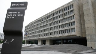 FILE - The exterior of the U.S. Department of Health and Human Services is seen Aug. 15, 2006, in Washington, D.C.