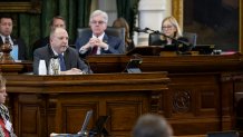 Witness Ray Chester testifies on Day 7 of the Ken Paxton impeachment trial in Austin, Texas, Wednesday, Sept. 13, 2023.