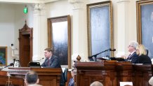 Witness Andrew Wicker testifies on Day 7 of the Ken Paxton impeachment trial in Austin, Texas, Wednesday, Sept. 13, 2023.