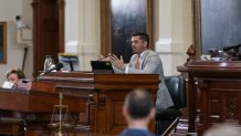 Witness Brandon Cammack testifies at the Ken Paxton impeachment trial, Tuesday, Sept. 12, 2023.