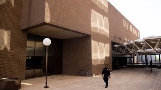 The Lew Sterrett Justice Center photographed on Tuesday, Aug. 16, 2022, in Dallas.