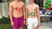 Fundraiser run organizers Nate More and Michael Turell
