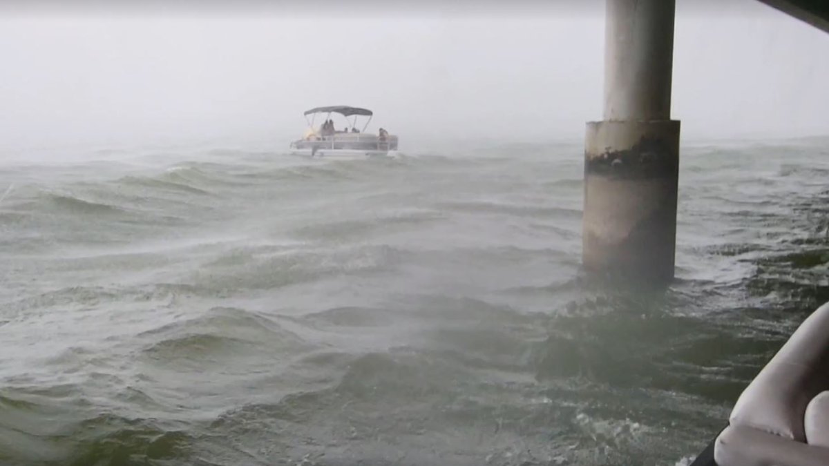 Storm caused choppy conditions on Lake Ray Hubbard NBC 5 DallasFort