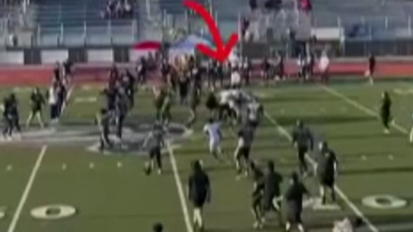 Video captures moments before a youth football coach allegedly punches a 14-year-old boy on the opposing team on Saturday, Sept. 23, 2023 in Murrieta.