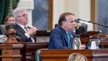 Witness Grant Dorfman testifies on Day 8 of the Ken Paxton impeachment trial, Thursday, Sept. 14, 2023, in Austin, Texas.