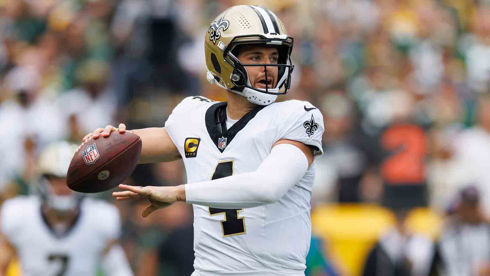 New Orleans Saints quarterback Derek Carr has a jersey number