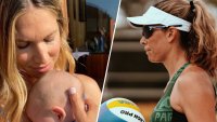 Olympic gold medalist Alix Klineman returns to competition as a new mom alongside new beach volleyball partner 