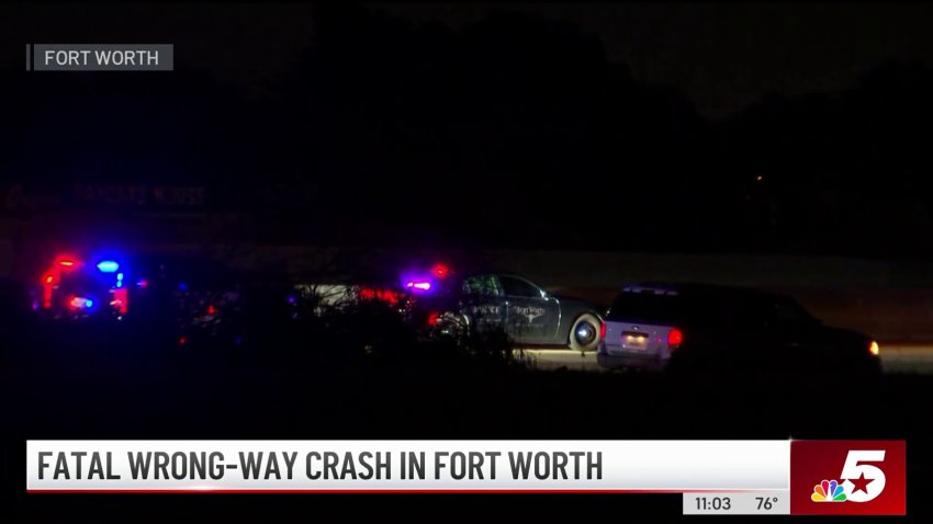 Fatal wrong-way crash shuts down I-20 in Fort Worth