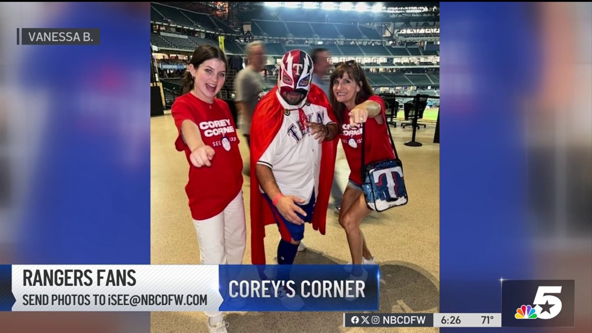 Corey Lee Rangers Ranger Fans Photos: Fans known for Corey’s Corner are ready for ALCS ...