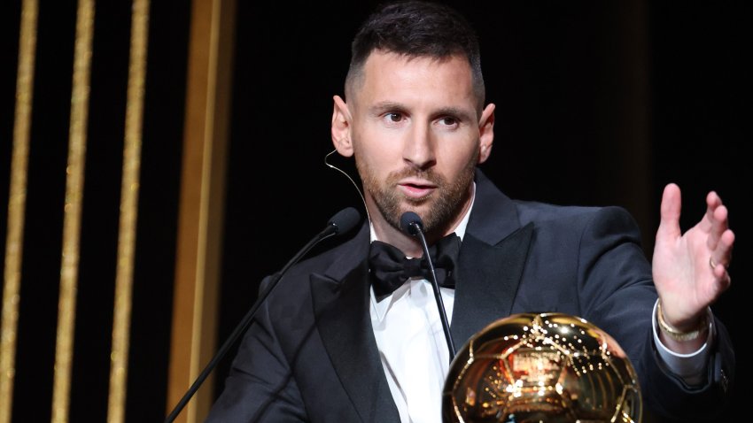 PARIS, FRANCE – OCTOBER 30: Lionel Messi attends the 67th Ballon D’Or Ceremony at Theatre Du Chatelet on October 30, 2023 in Paris, France. (Photo by Pascal Le Segretain/Getty Images)