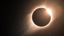 The great North American total eclipse 2017, This is the moment when totality comes to an end and the famous diamond ring is visible, the sun's corona is also still visible with the star Regulus, this is the brightest star in the constellation of Leo and one of the brightest stars in the night sky, lying approximately 79 light years from the Sun (just to the left of the eclipse).