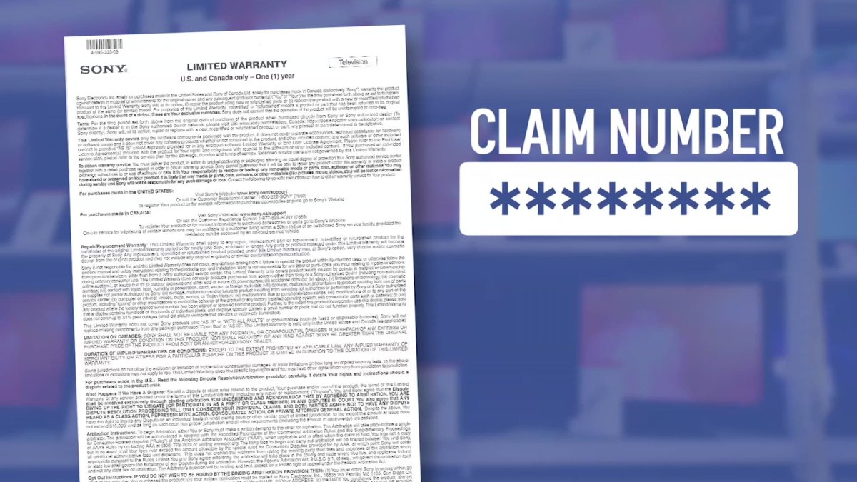 Navigating a TV warranty claim NBC 5 DallasFort Worth